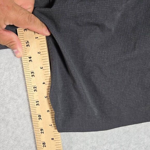 Lululemon Shorts Men 33 Black Commission WovenAir 7" Lightweight Preppy Work Gol - Picture 8 of 10
